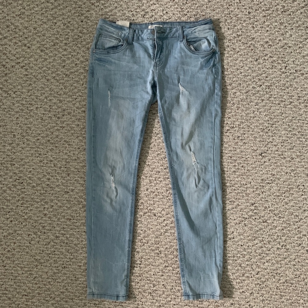 Ripped light wash jeans